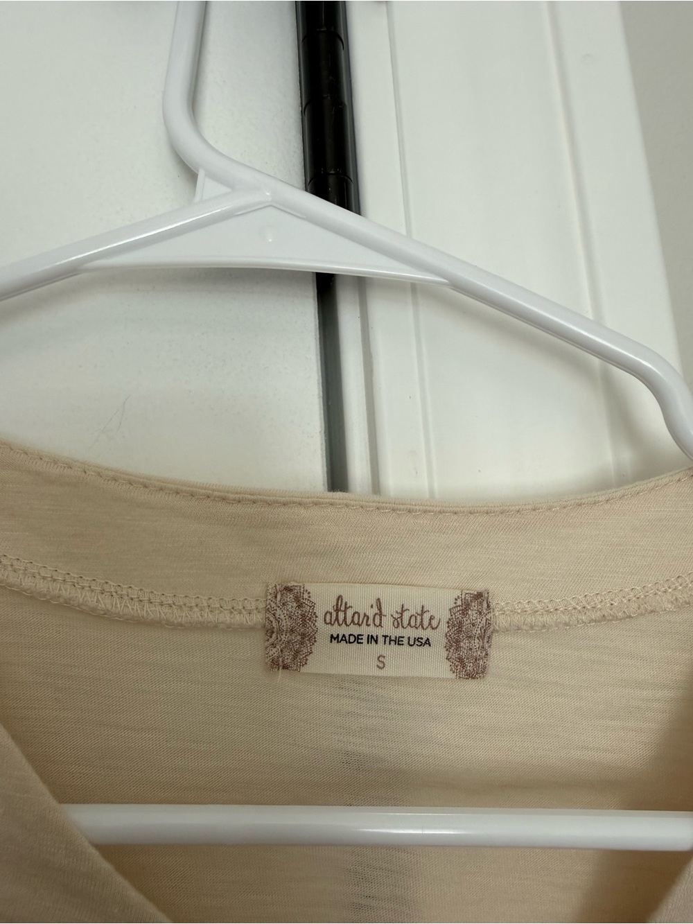 Altar'd State Cream Ruffle Top - Picture 2 of 3